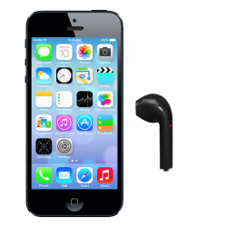 Buy 2 in 1 Bundle, Apple Iphone 5 16GB, Wireless Bluetooth Mini Single Earphone With Mic (HBQ-i7)